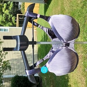 Vanity Fair Illumination Full Figure Support Bra Lightly Lined sz 42D Gray Grey